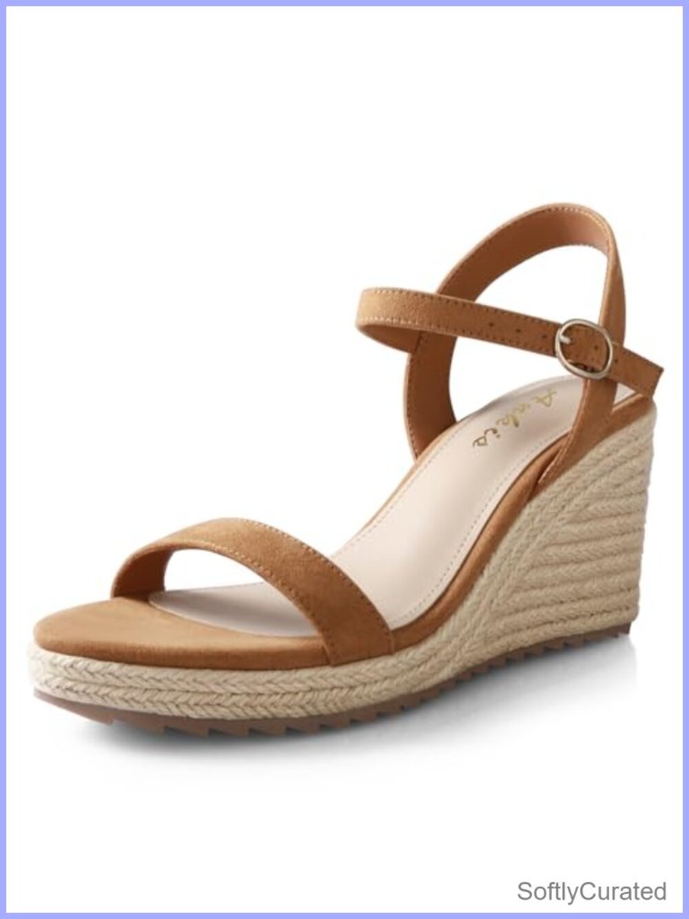 Ankis Platform Wedge Sandals Women 3.4in Open Toe Espadrille Ankle Strap High